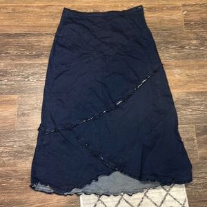 Style J long denim skirt